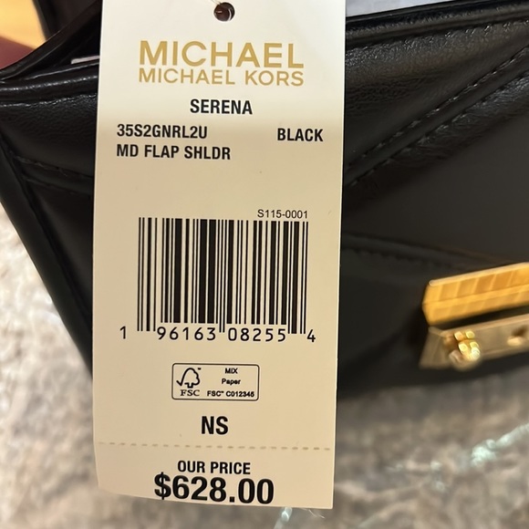 NWT Michael Kors Serena Medium Flap Convertible Shoulder-crossbody Purse Handbag - Picture 6 of 11